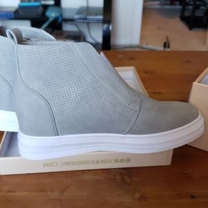 Grey Yoki high tops brand new